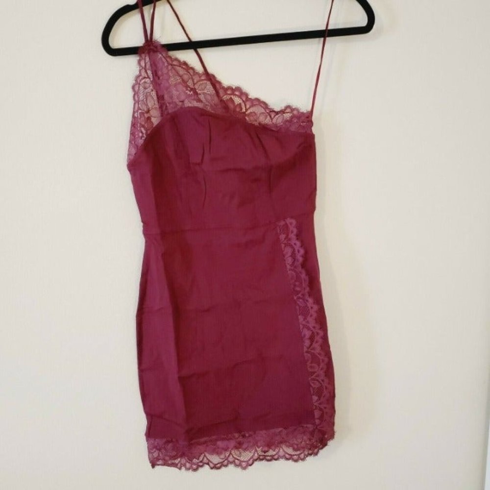 NWT Free People Premonitions Bodycon Women's Small Dress Vetiver Bloom Lace